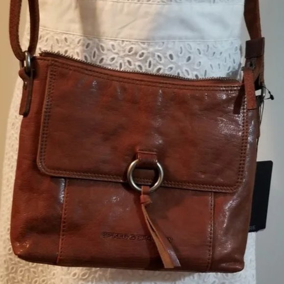 2 pc. Spikes & Sparrow Crossbody Handbag Purse Shoulder Bag w/ Coin Wall… - Picture 2 of 10